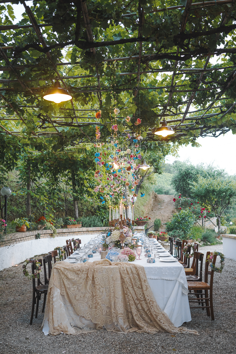 Italian Style Wedding nelle Marche - Grottammare - banchetto nuziale- styled table